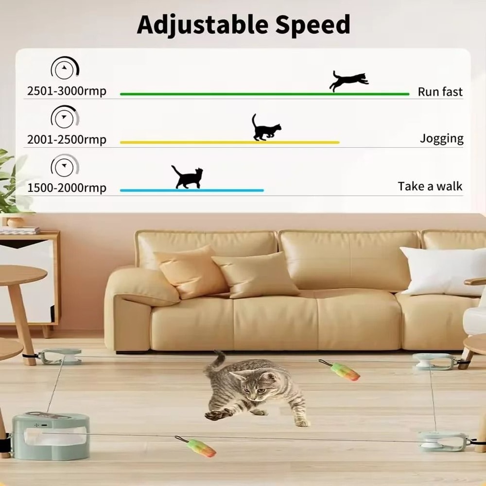 RemoteControlled Smart Cat Chaser With Bird Sounds DIY Trajectory 3