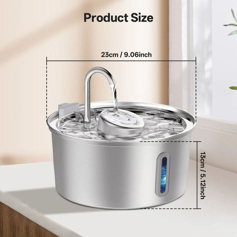 32L UltraHygienic Stainless Steel Smart Water Fountain With Visible Window 1