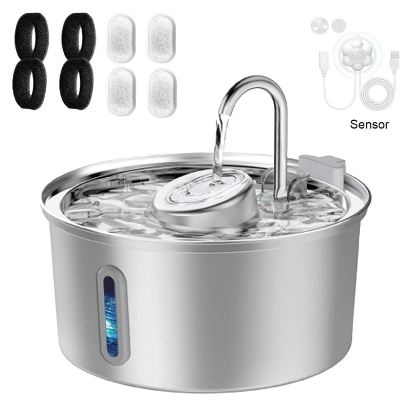 32L UltraHygienic Stainless Steel Smart Water Fountain With Visible Window 7