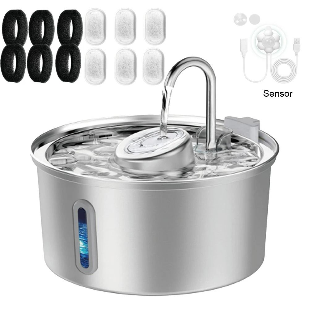 32L UltraHygienic Stainless Steel Smart Water Fountain With Visible Window 9