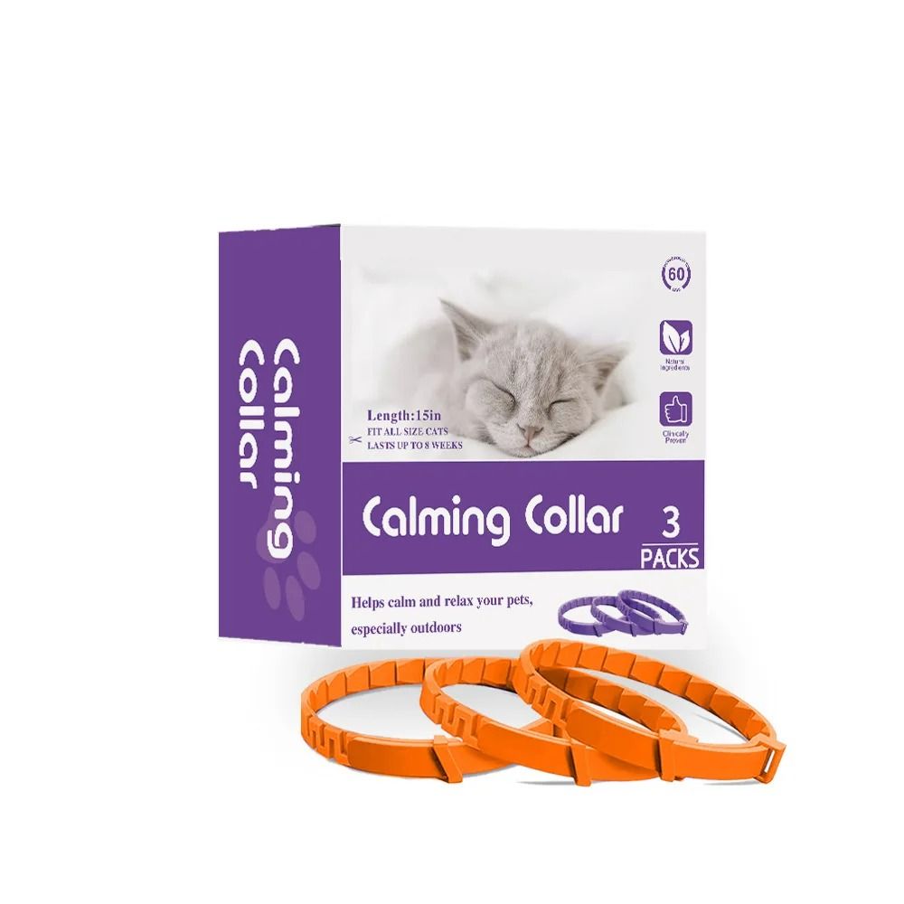 3Pack LongLasting Cat Calming Pheromone Collars For Anxiety Stress Relief 4
