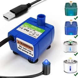 ultra-quiet led replacement water pump for flower-style pet fountains