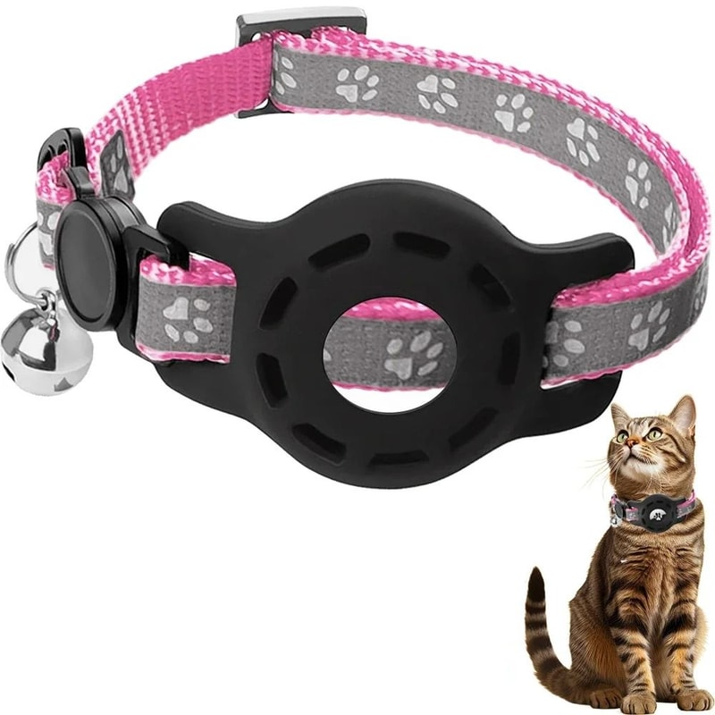 Secure AirTag Safety Collar With Integrated Tracking Holder Bell 7