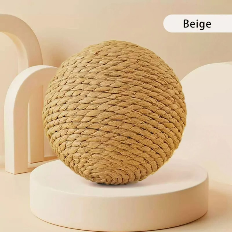 Interactive Sisal Fiber Scratching Ball With Inner Bell 8