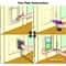 4Way Locking Transparent Pet Flap Door For Cats Small Dogs 4