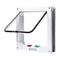 4Way Locking Transparent Pet Flap Door For Cats Small Dogs 6
