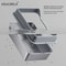 XL Stainless Steel HighSided Litter Box With AntiScatter Lid 1