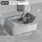 XL Stainless Steel HighSided Litter Box With AntiScatter Lid 10