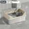 XL Stainless Steel HighSided Litter Box With AntiScatter Lid 6