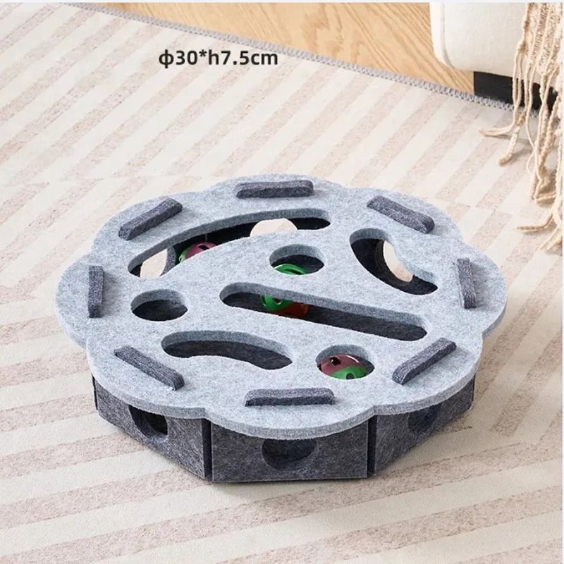Vertical Natural Sisal Scratching Post With Interactive Toy 11