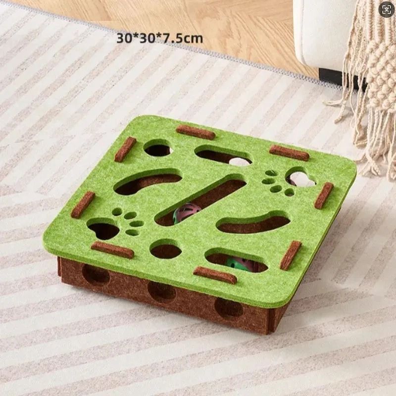 Vertical Natural Sisal Scratching Post With Interactive Toy 7