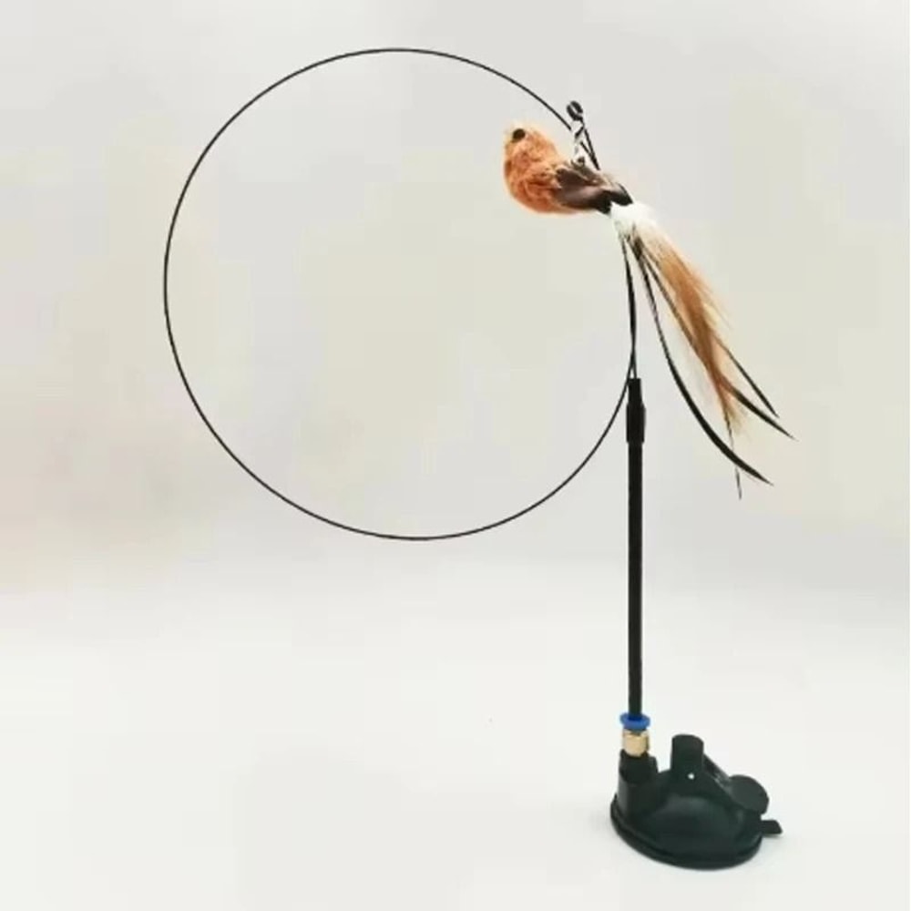 SelfPlay Suction Cup Feather Wand With HighElastic Steel Wire 3