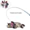 3Section Telescopic Feather Wand With Interchangeable Heads 2