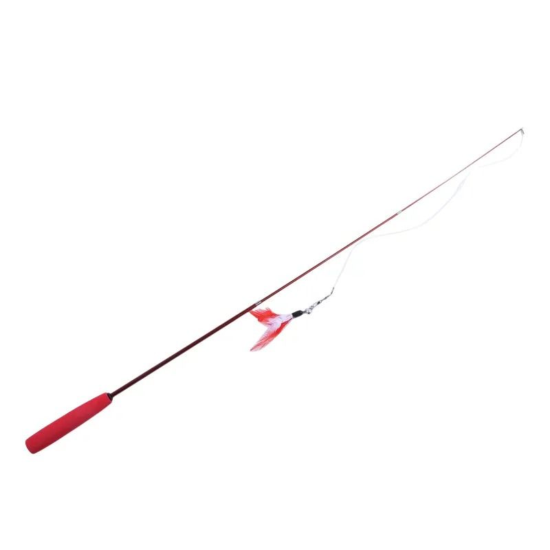 3Section Telescopic Feather Wand With Interchangeable Heads 6