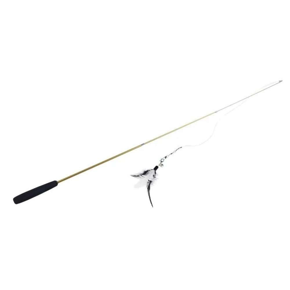 3Section Telescopic Feather Wand With Interchangeable Heads 9