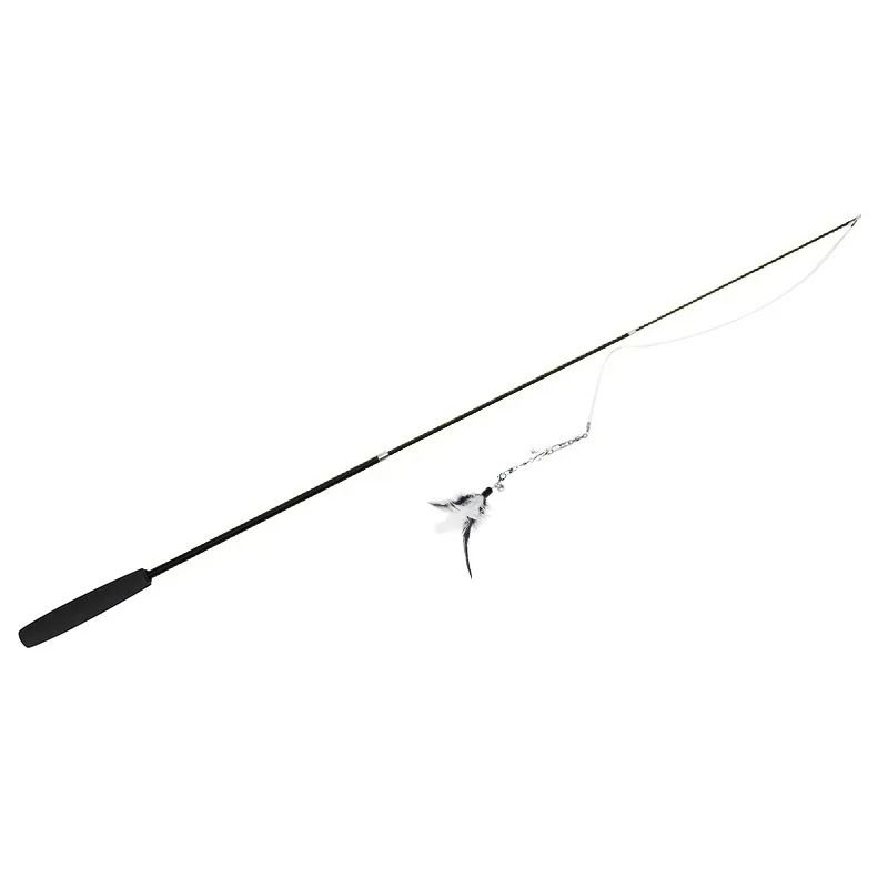 3Section Telescopic Feather Wand With Interchangeable Heads 8