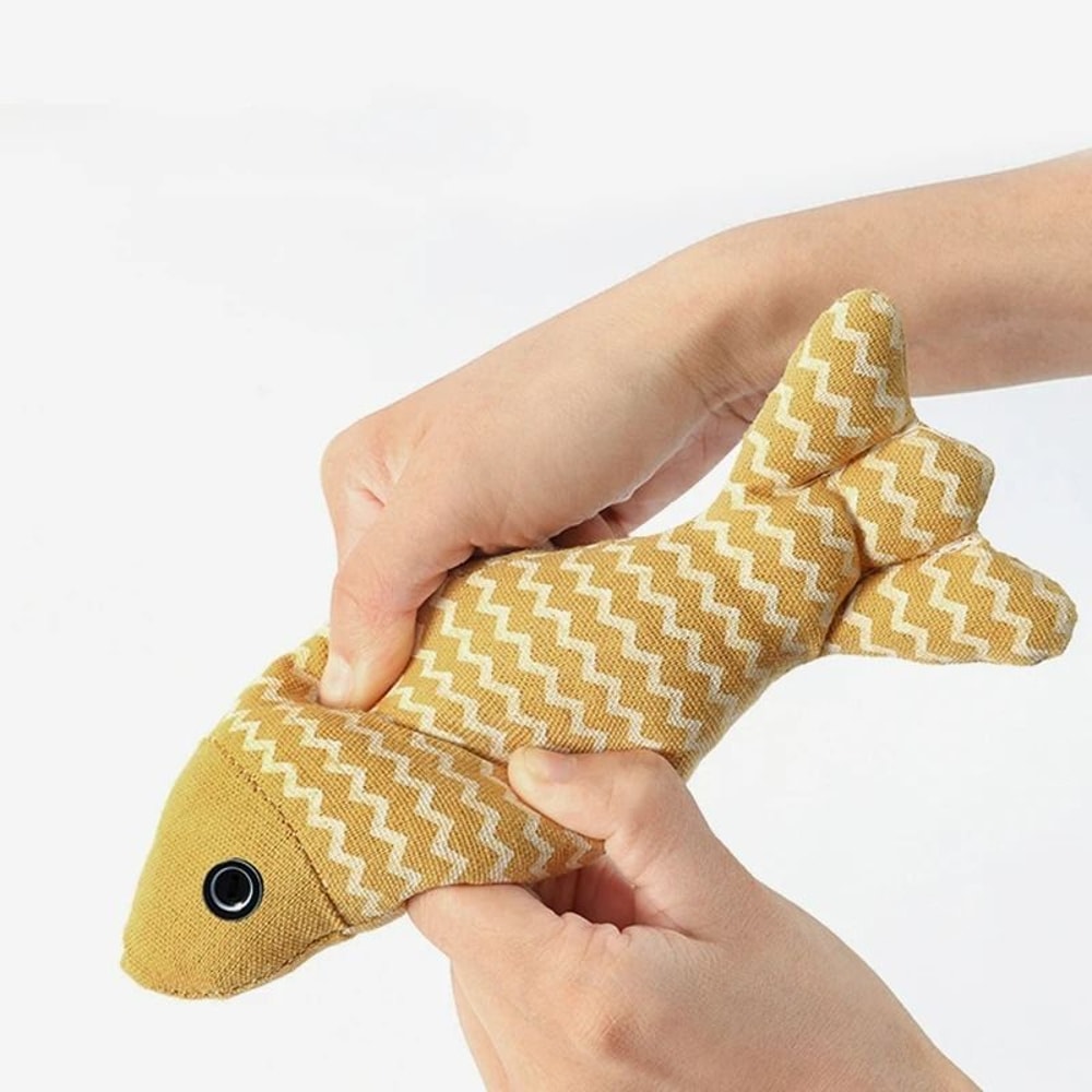 Linen Simulation Fish Kicker Interactive Wrestling Toy 6