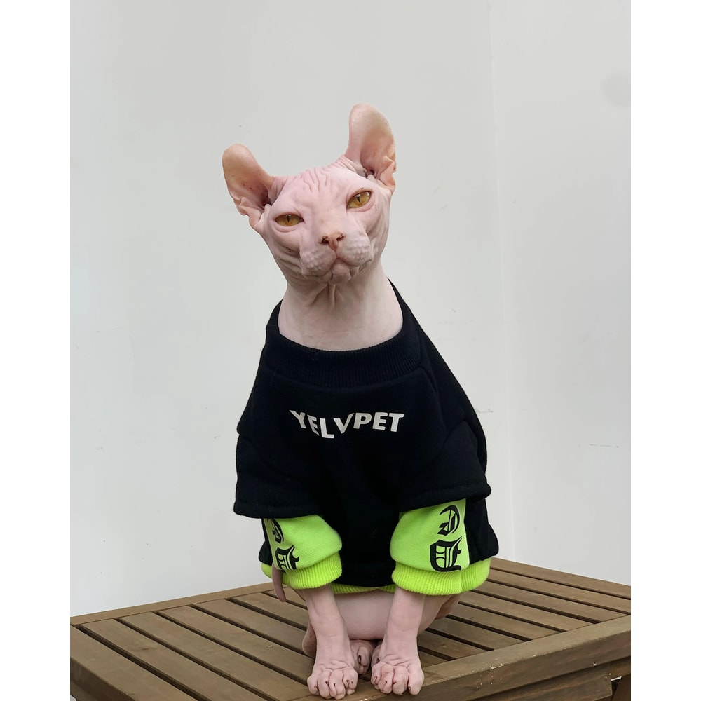 Fashion Cotton Winter Sweatshirt For Sphynx Devon Rex 1