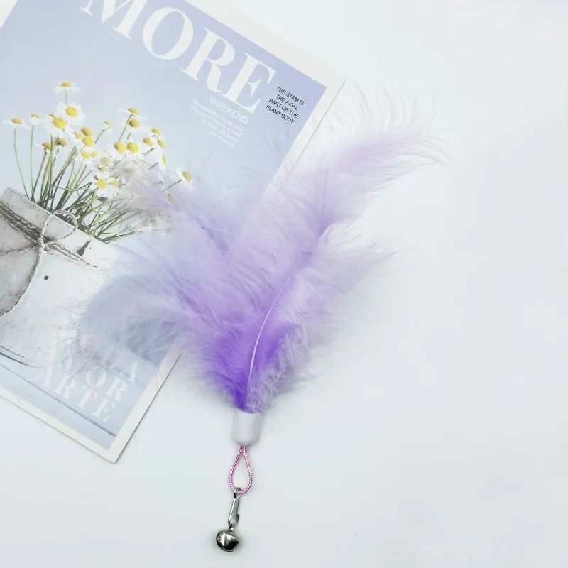 Interactive Plush Feather Bell Teaser Refill Set 10Pack 5