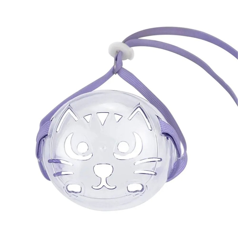 Transparent AntiBite Cat Grooming Muzzle 8