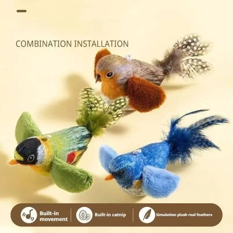 Interactive Wall Hanging Chasing Bird Toy 9
