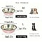 Printed Stainless Steel NonSlip Pet Feeding Bowl 6