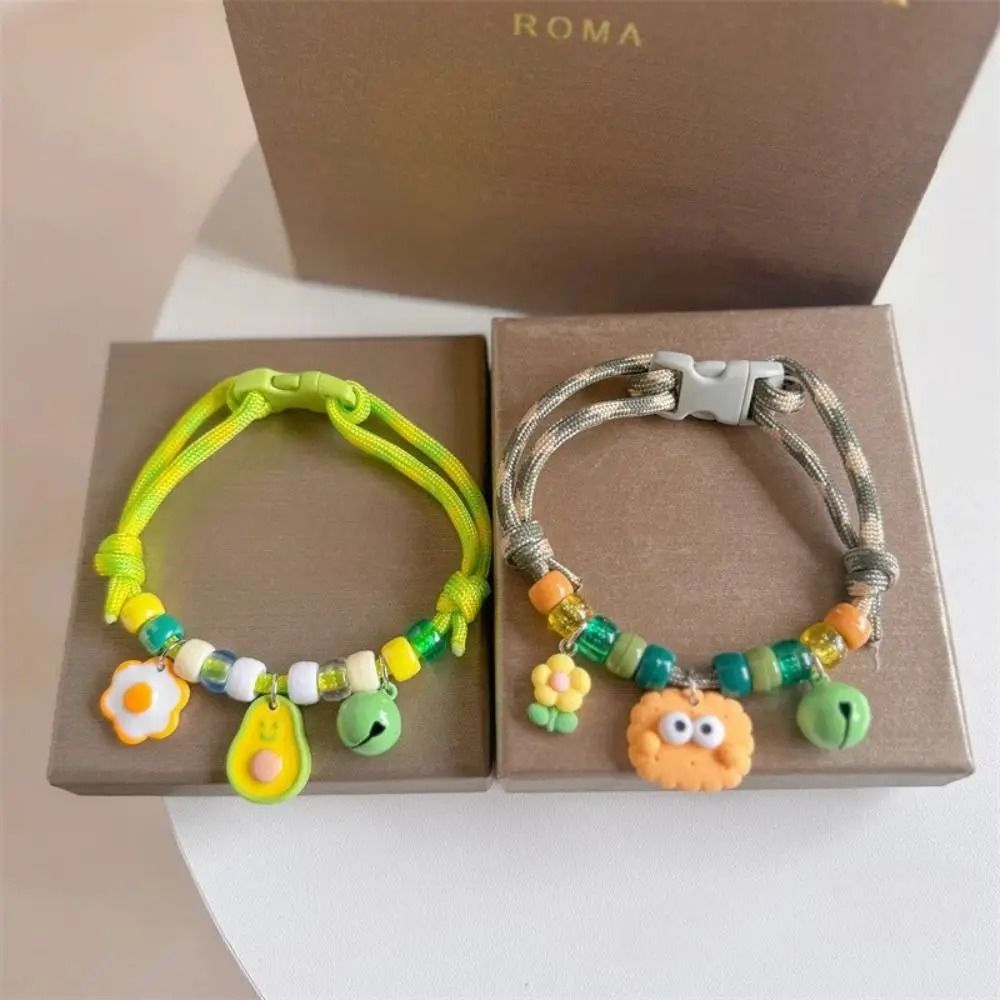 Fashion Braided Pet Necklace With Lucky Bell 1