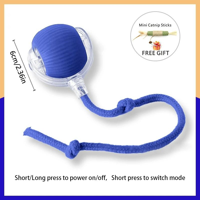 Smart Electric Automatic Rolling Ball With Tail Teaser 9