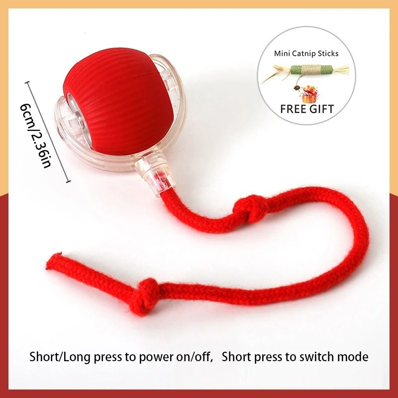 Smart Electric Automatic Rolling Ball With Tail Teaser 14