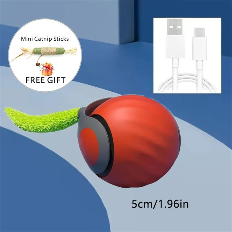 Smart Electric Automatic Rolling Ball With Tail Teaser 8