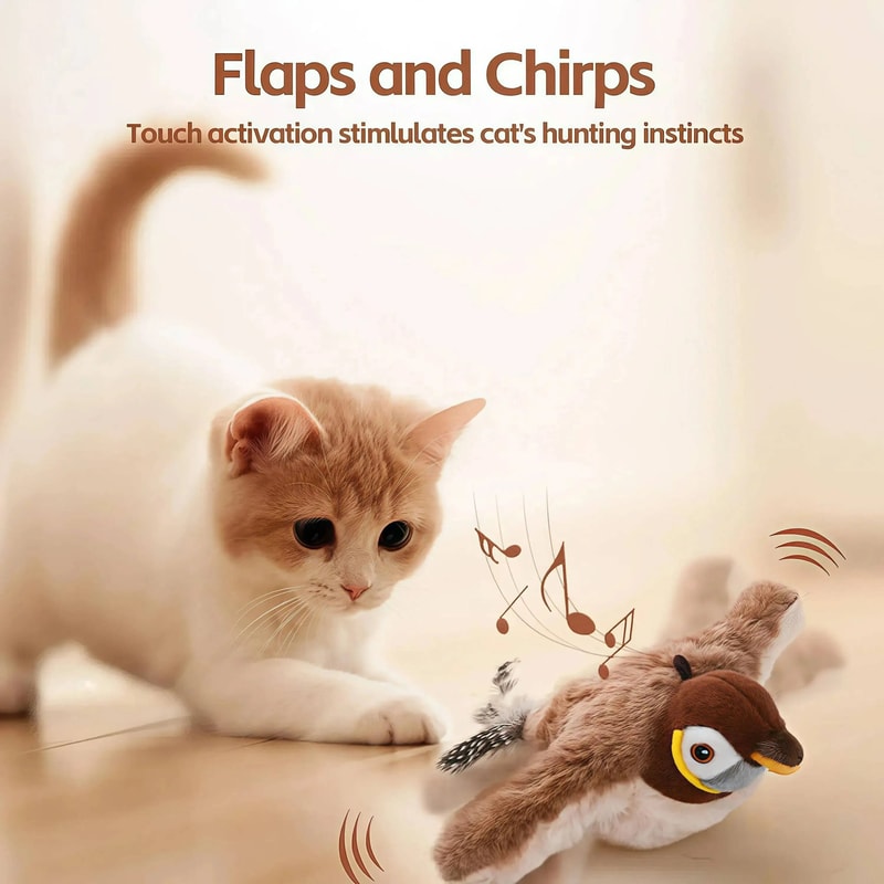 Simulated Chirping Flapping Bird Interactive Toy 2