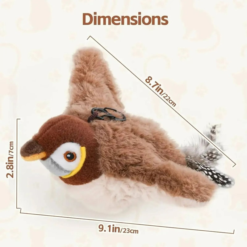 Simulated Chirping Flapping Bird Interactive Toy 6
