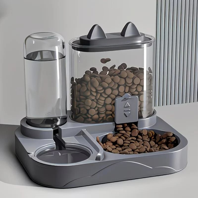 Dual Port Dry And Wet Pet Feeder Station 1