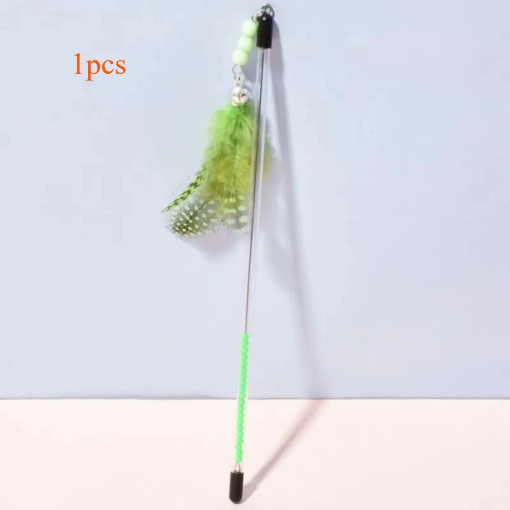 Retractable Feather Interactive Cat Teaser Wand 6