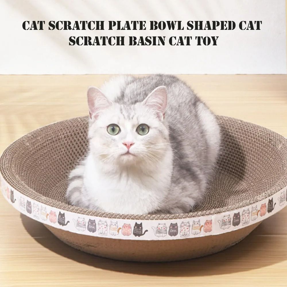 Versatile Corrugated Round Oval Cat Scratcher 6