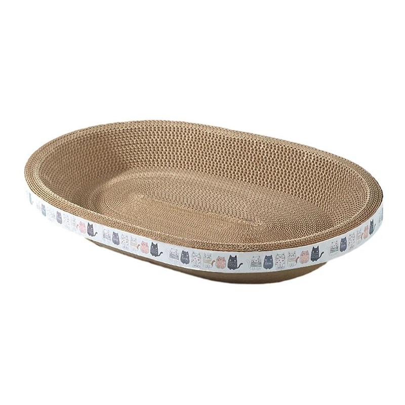 Versatile Corrugated Round Oval Cat Scratcher 7