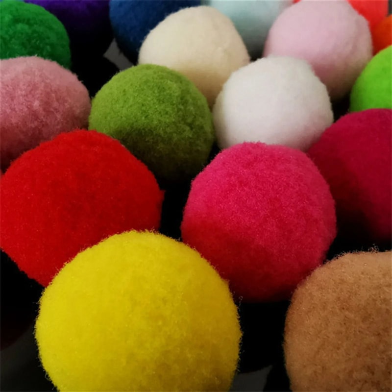 Mini Plush Pompom Interactive Training Toys 10Piece 3