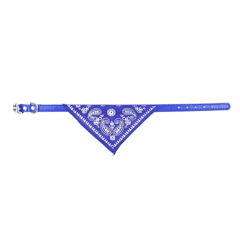Cute Printed Bandana Cat Puppy Collar 10