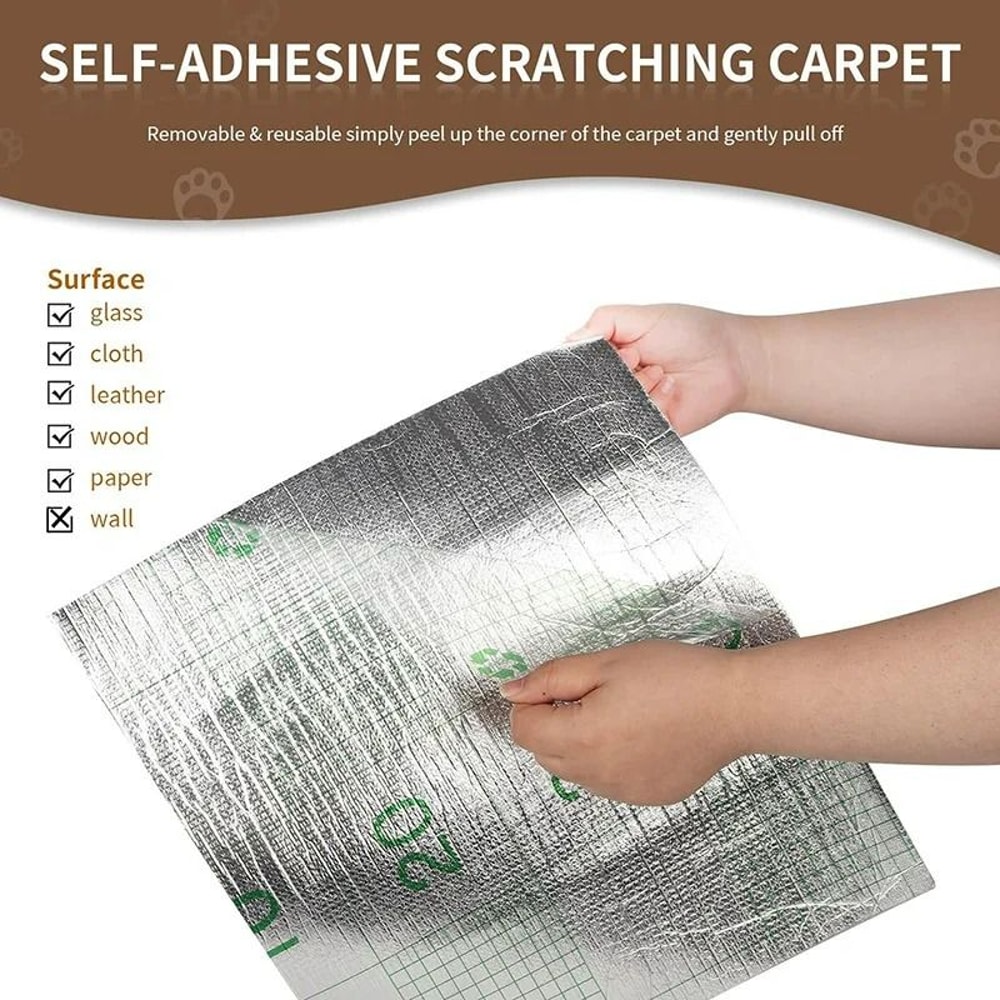 SelfAdhesive Trimmable Cat Scratching Climbing Mat 1