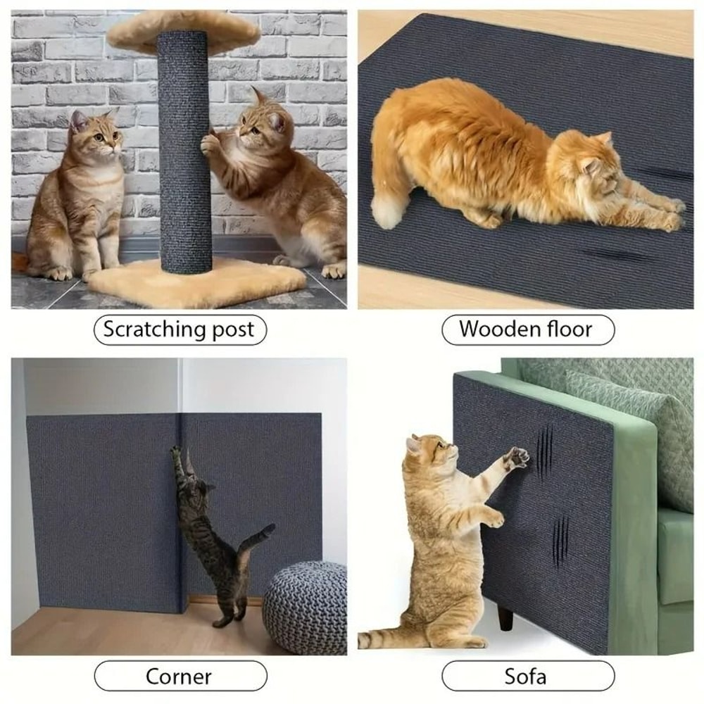 SelfAdhesive Trimmable Cat Scratching Climbing Mat 4