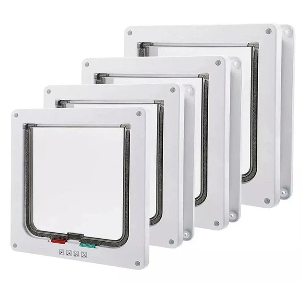 Weatherproof 4Way Locking Pet Door 2