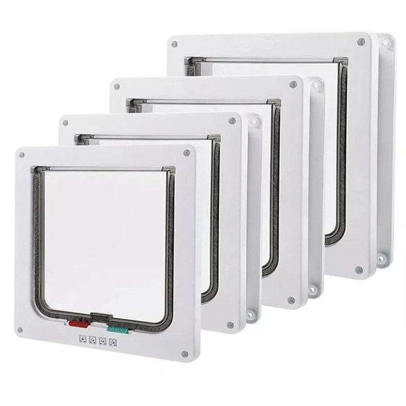 Weatherproof 4Way Locking Pet Door 2