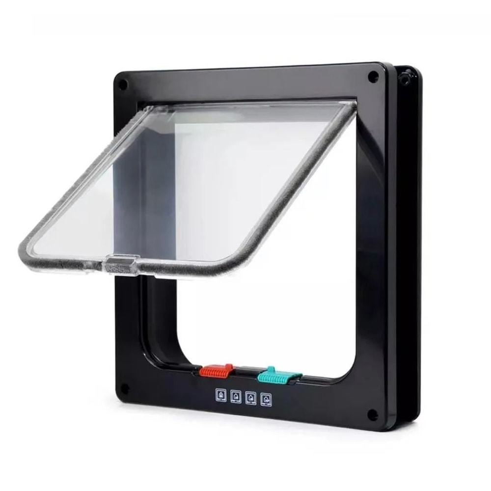 Weatherproof 4Way Locking Pet Door 5