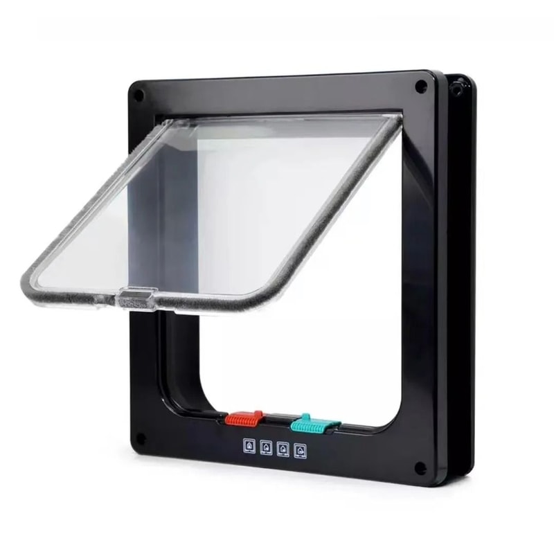 Weatherproof 4Way Locking Pet Door 5