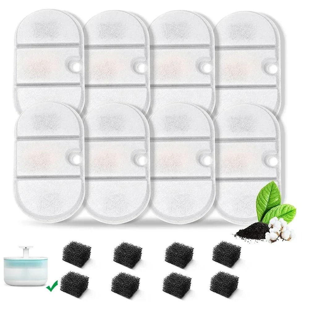 Universal TripleFiltration Cat Fountain Filters 8Piece Pack 1