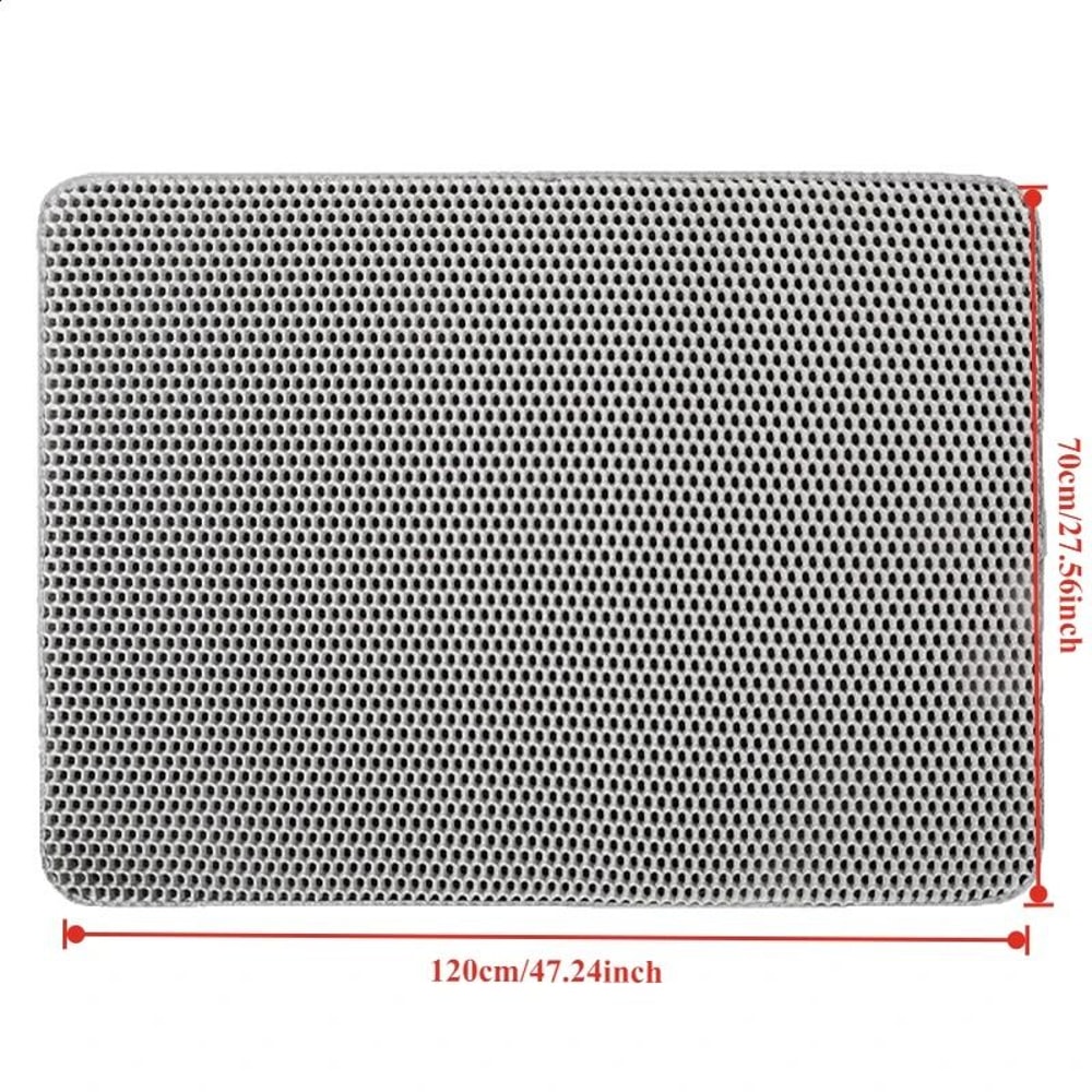 Large DoubleLayer Waterproof Cat Litter Trapping Mat 8