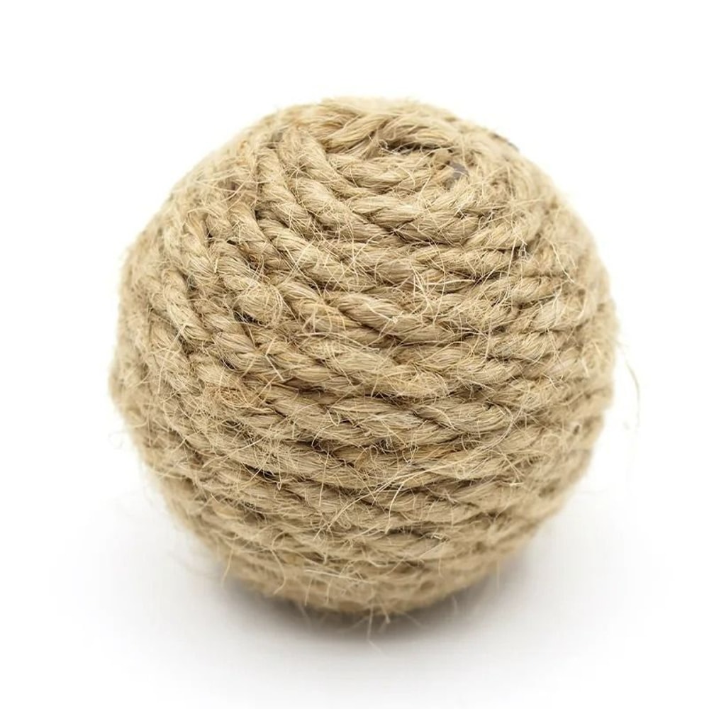 EcoFriendly Natural Sisal Ball With Interior Sand 3Piece Set 6