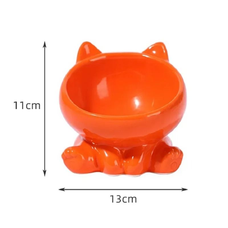 Ergonomic Elevated Ceramic Pet Bowl 2