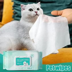 moisturizing & deodorizing daily pet grooming wipes (100 count)