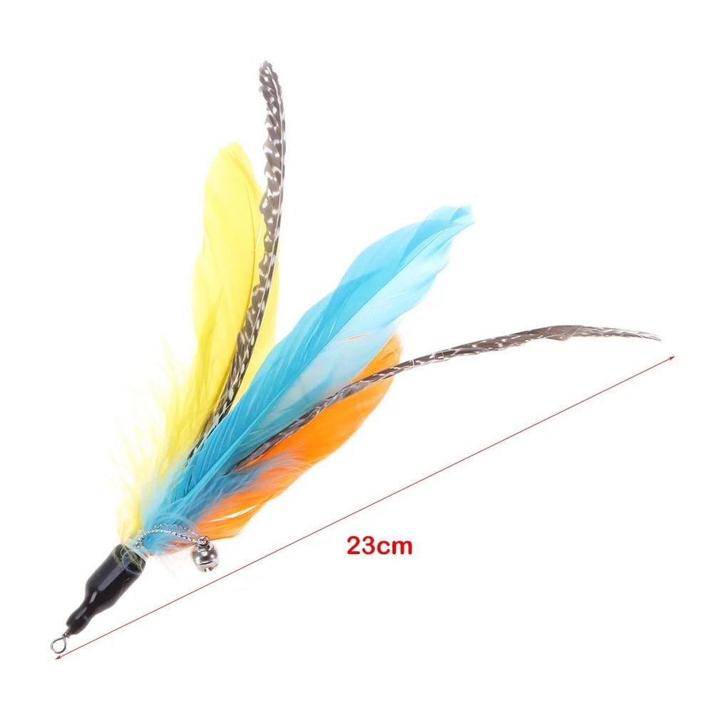 Colorful Feather Teaser Replacement Heads 5Piece Set 3